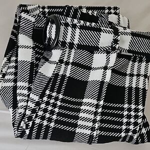 Black and White Plaid Pants